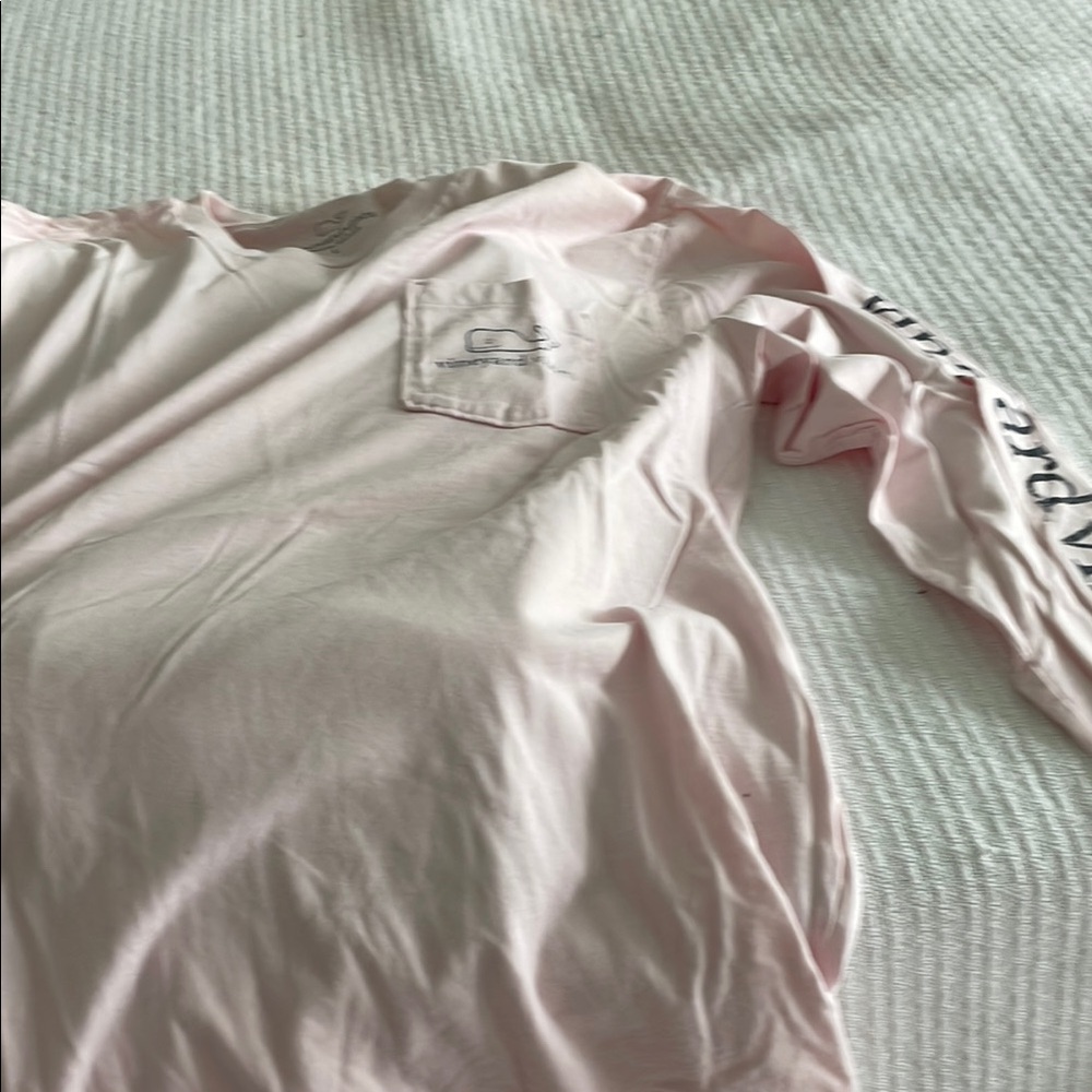 Pink Long Sleeve Shirt with Pocket